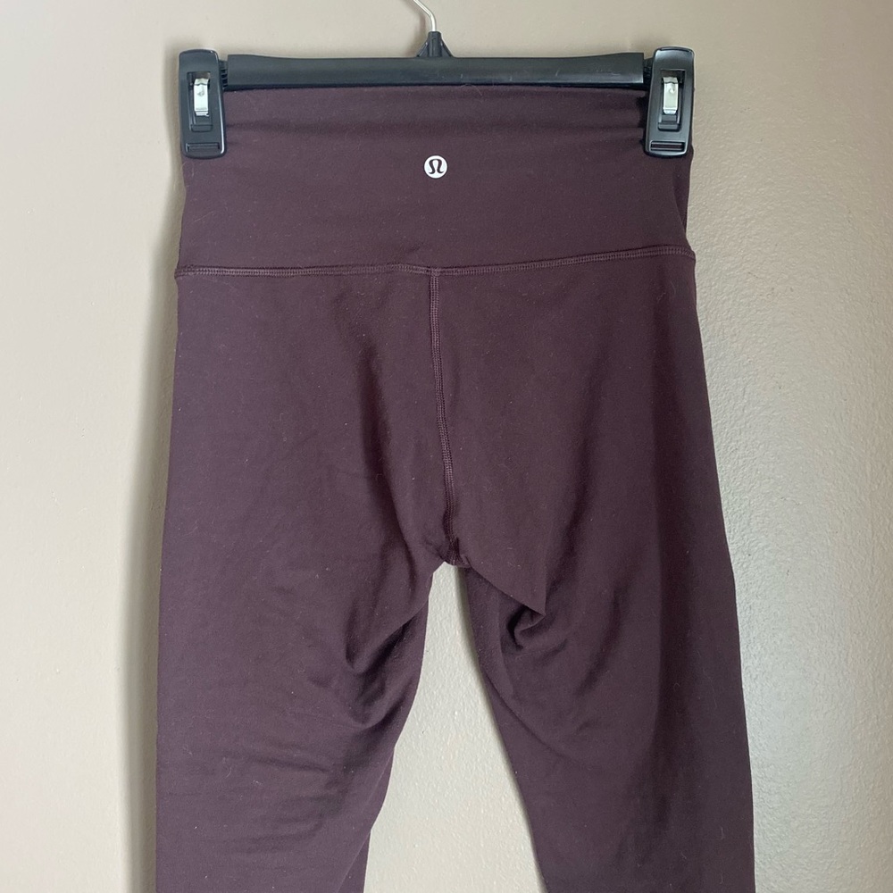 Lululemon Wunder Under leggings eggplant purple